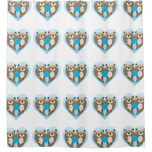 Otter Love Douchegordijn (Voorkant)