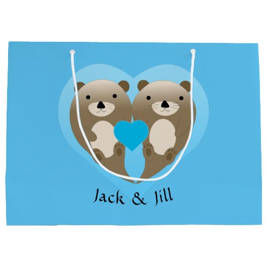 Otter Love Groot Cadeauzakje (Achterkant)