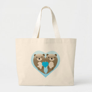 Otter Love Grote Tote Bag