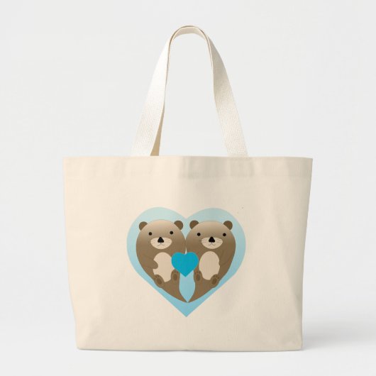 Otter Love Grote Tote Bag (Voorkant)