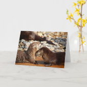 Otter Love Kaart (Gele Bloem)