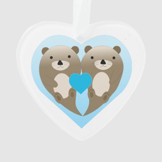 Otter Love Ornament (achterkant)