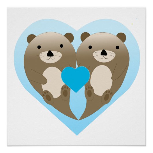 Otter Love Perfect Poster (Voorkant)