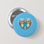 Otter Love Ronde Button 5,7 Cm (Voorkant /achterkant)