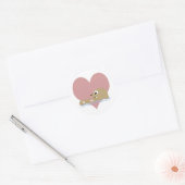 Otter Love Ronde Sticker (Envelop)