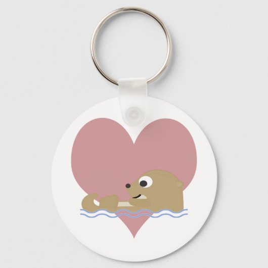 Otter Love Sleutelhanger (Voorkant)