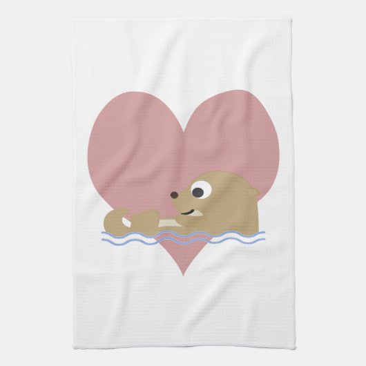 Otter Love Theedoek (Verticaal)