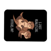 Otter Lover Women Zee Otter Gift for Men Otter Magneet (Horizontaal)