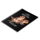 Otter Lover Women Zee Otter Gift for Men Otter Notitieboek (Linkerzijde)