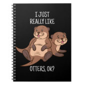 Otter Lover Women Zee Otter Gift for Men Otter Notitieboek (Voorkant)