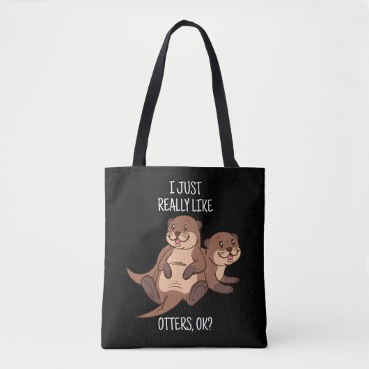 Otter Lover Women Zee Otter Gift for Men Otter Tote Bag (Voorkant)