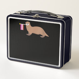 Otter Lovers   Otter Lesbian Flag Cute Rainbow
