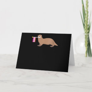 Otter Lovers   Otter Lesbian Flag Cute Rainbow Kaart