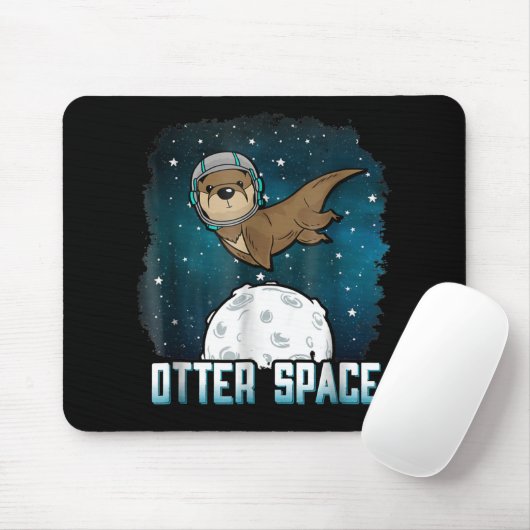 Otter Lovers |Otter Space Funny BuitSpace Animal Muismat (Met muis)