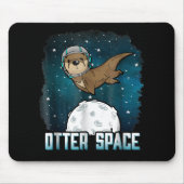 Otter Lovers |Otter Space Funny BuitSpace Animal Muismat (Voorkant)