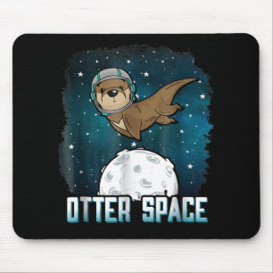 Otter Lovers  Otter Space Funny BuitSpace Animal Muismat