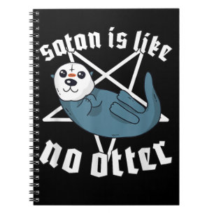 Otter Lovers Satan Pentagram Satan Otter Gift Notitieboek