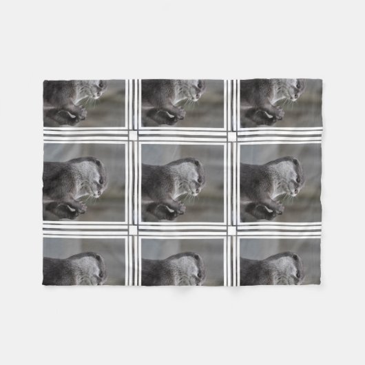 Otter Mastermingem Fleece Deken (Voorkant (Horizontaal))