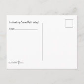 Otter Math Coloring Postcard Briefkaart (Achterkant)