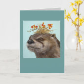 otter met bitterzoete pet kaart (Gele Bloem)