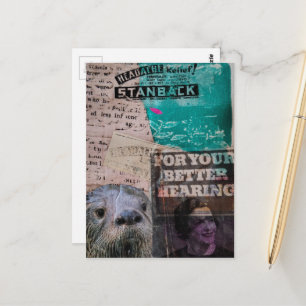 Otter met hoofdpijn uit het verleden en gehooradve briefkaart