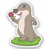 otter met ventilator sticker (Voorkant)