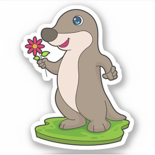 otter met ventilator sticker (Voorkant)