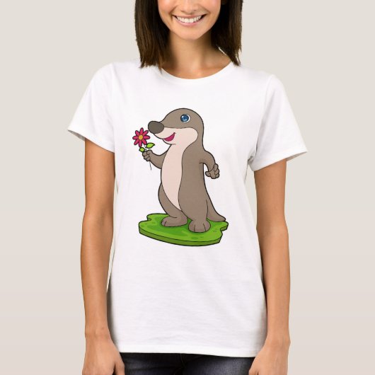 otter met ventilator t-shirt (Voorkant)