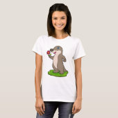 otter met ventilator t-shirt (Voorkant volledig)