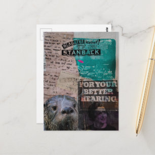 Otter met verlichting van hoofdpijn uit het verled briefkaart