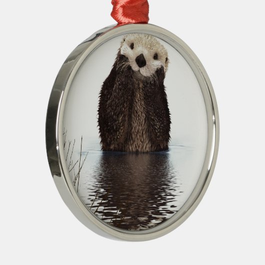 otter metalen ornament (Rechts)