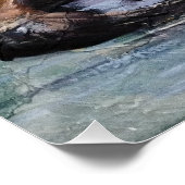 Otter mit Baby auf dem Wasser Perfect Poster (Hoek)