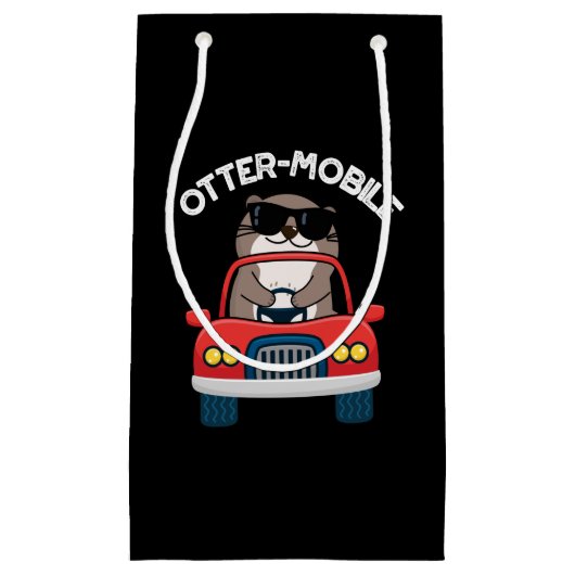 Otter-mobile Funny Animal Car Pun Klein Cadeauzakje (Voorkant)