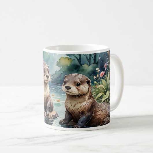 Otter Mok - familie van otters (Voorkant rechts)
