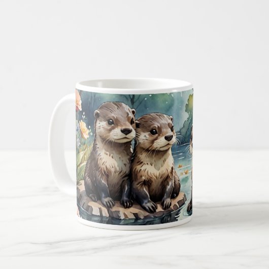 Otter Mok - familie van otters (Voorkant links)