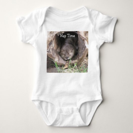 Otter Napping Baby Outfit Romper (Voorkant)