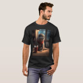 Otter Nerd Otter Drink koffie 1 T-shirt (Voorkant volledig)