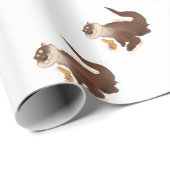 Otter n'Goldfish Cadeaupapier (Rol Hoek)