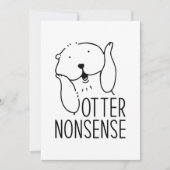 Otter Nonsense Bedankkaart (Voorkant)