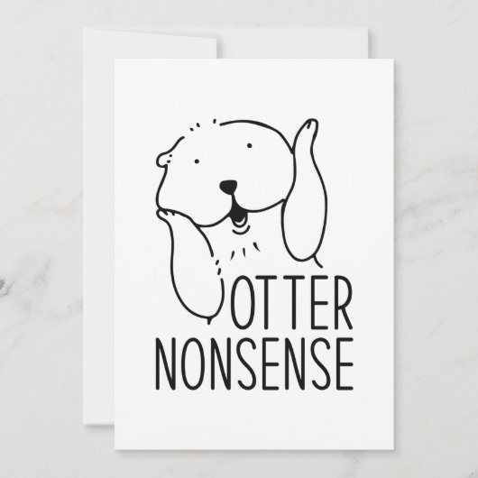 Otter Nonsense Bedankkaart (Voorkant)