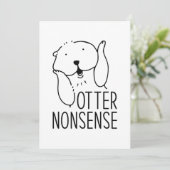 Otter Nonsense Bedankkaart (Staand voorkant)
