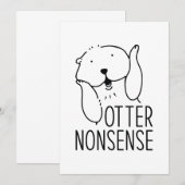 Otter Nonsense Bedankkaart (Voorkant / Achterkant)