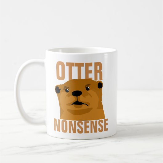 Otter Nonsense Coffee Mok B (Links)