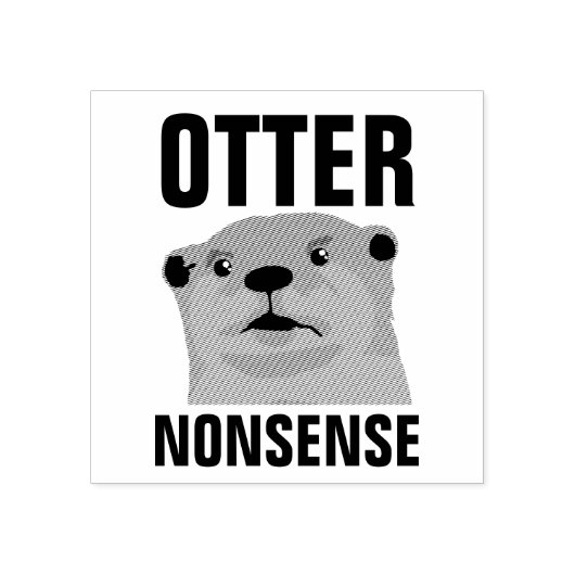 Otter Nonsense Rubberstempel (Afrduk)