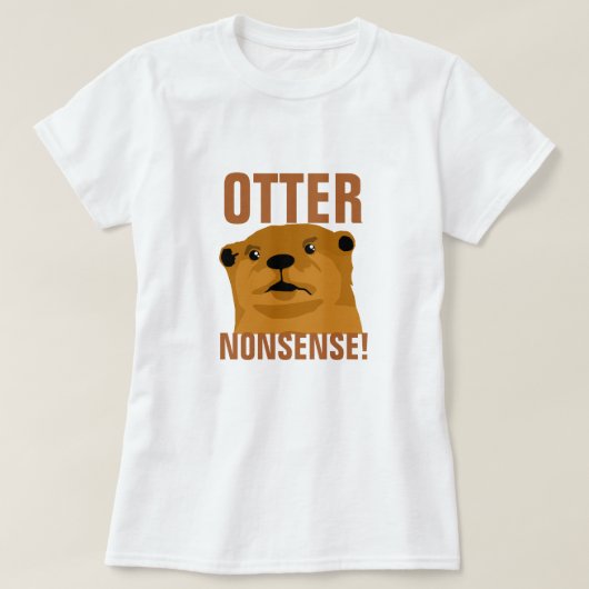 Otter Nonsense T-shirt (Design voorkant)