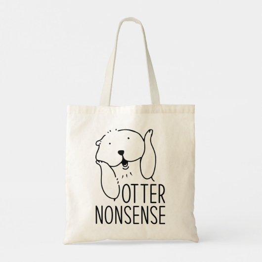 Otter Nonsense Tote Bag (Achterkant)