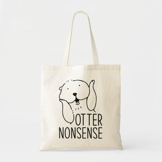 Otter Nonsense Tote Bag (Voorkant)