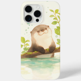 Otter op de Driftwood Dream iPhone 15 Pro Max Hoesje