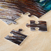 Otter op een rots schilderij legpuzzel (Zijkant)