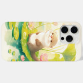 Otter op een waterlelieblad Case-Mate iPhone case (Achterkant (horizontaal))